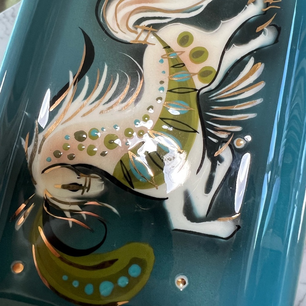 Vintage Sascha Brastoff "Star Steed" ceramic ashtray mcm ashtray horse dish - Picture 6 of 6
